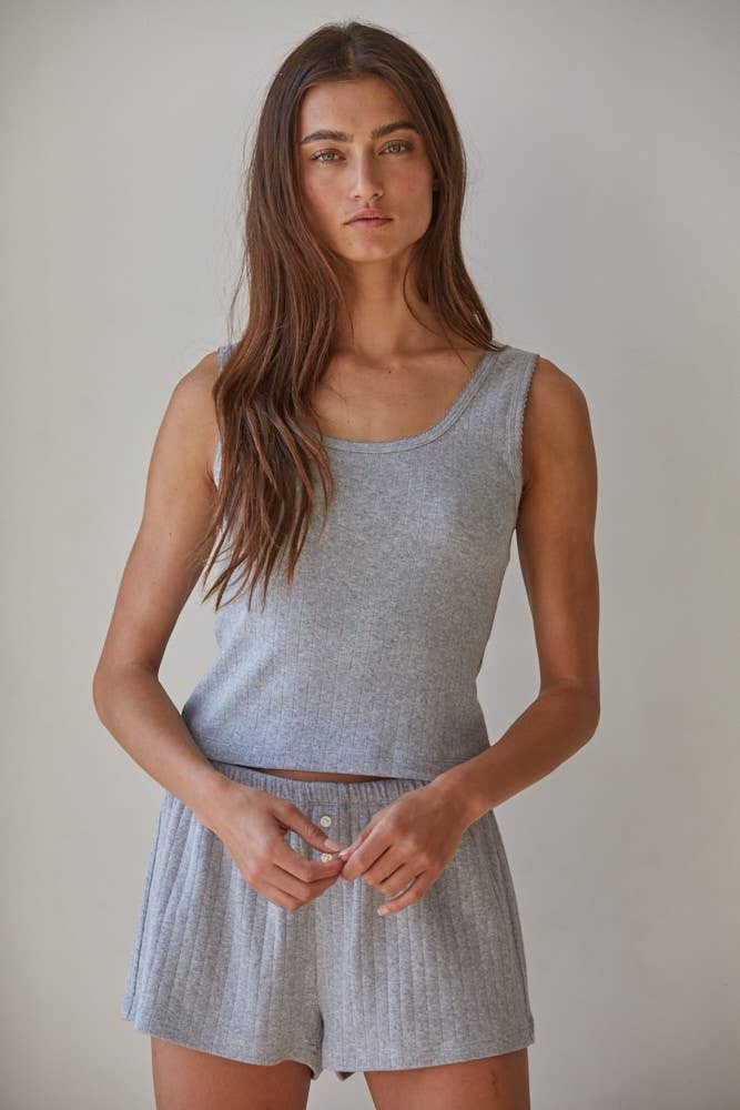 Luna Pointelle Ribbed Tank