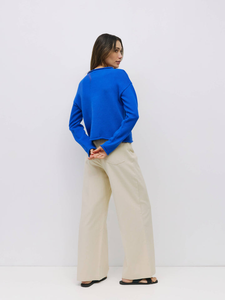 Marlo Cardigan Roll Hem Button-Down Cardigan
