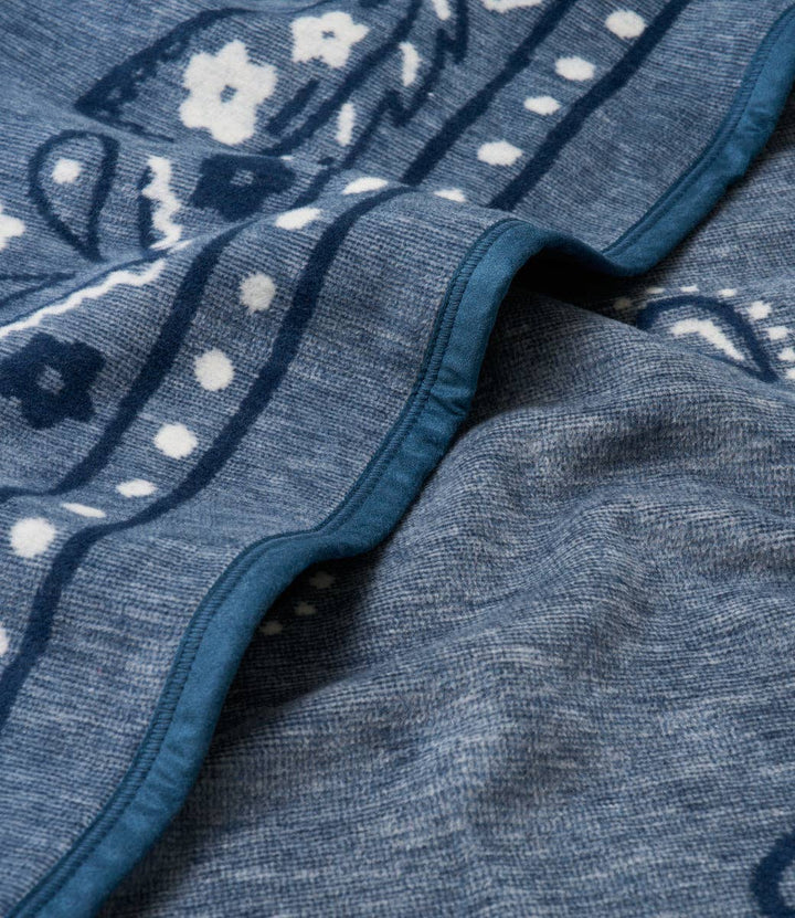 ChappyWrap - Vintage Blue Bandana Blanket