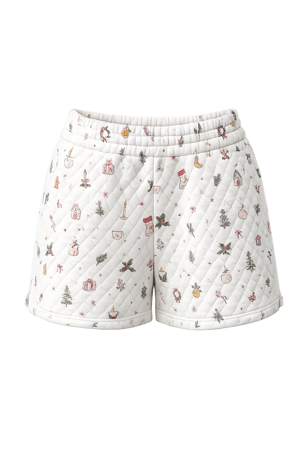A Cottage Christmas Quilted Shorts