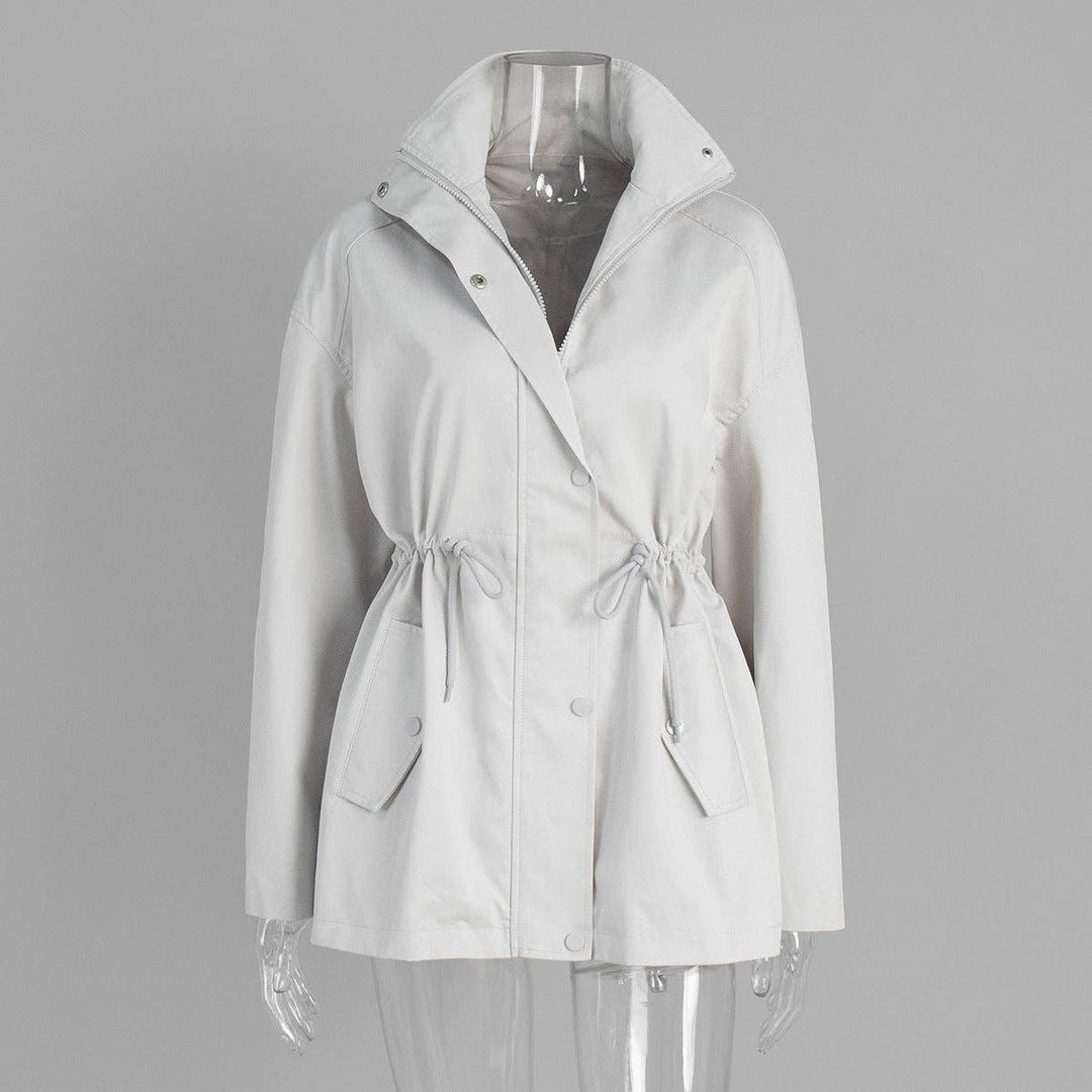 Cinch Cotton Trench Jacket