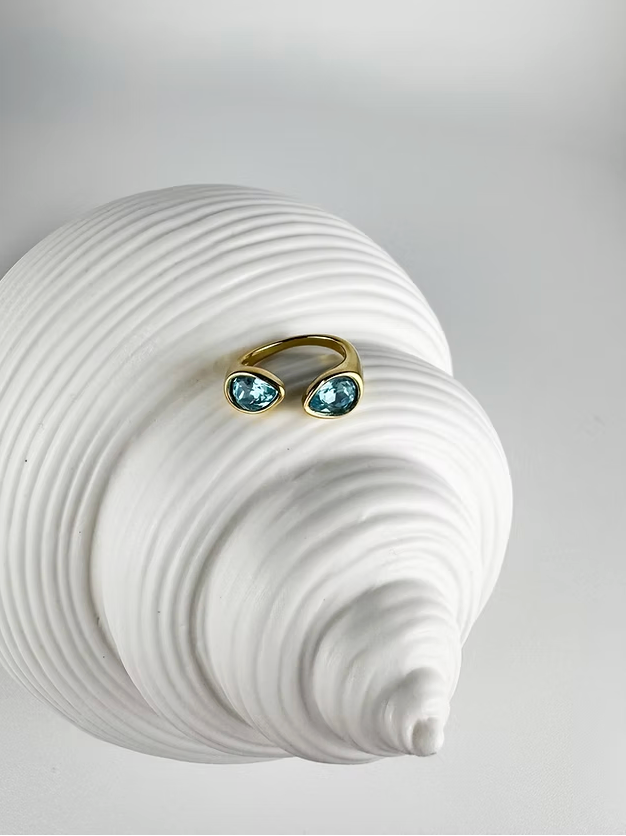 The Sloane Blue Topaz Ring