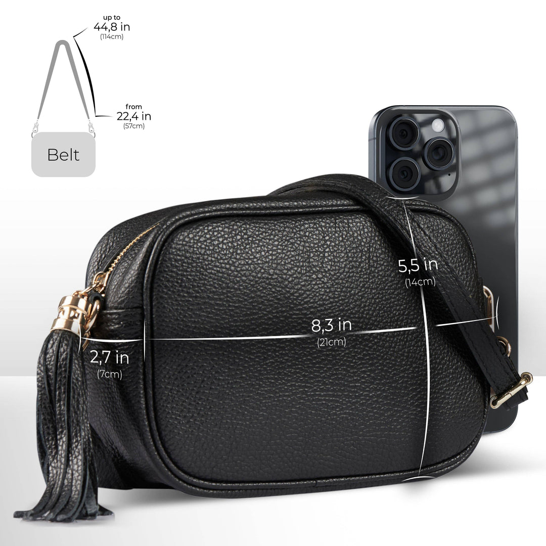 Callie Italian Genuine Calf Leather Crossbody