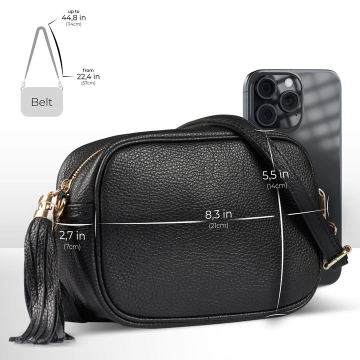 Callie Italian Genuine Calf Leather Crossbody