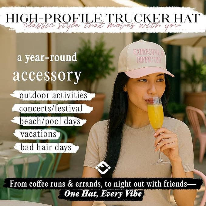 Expensive & Difficult Hat -  Pink/Beige