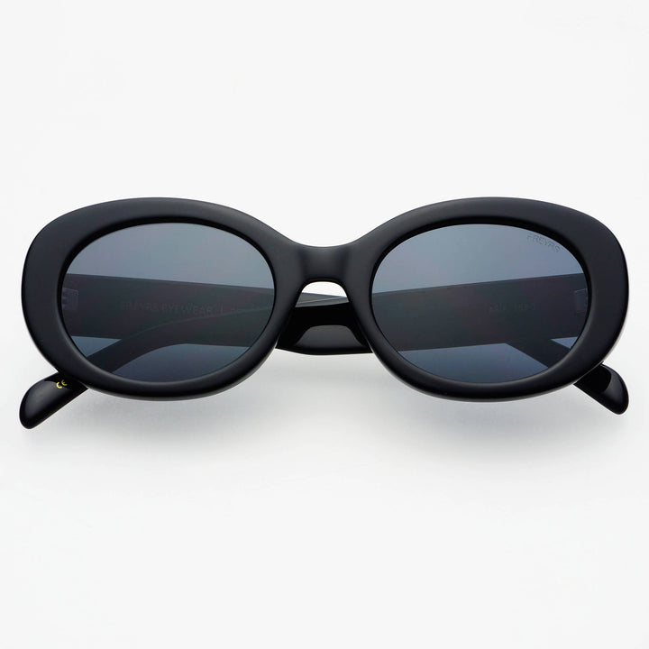 FREYRS Eyewear - Aria Acetate Womens Oval Sunglasses : Black