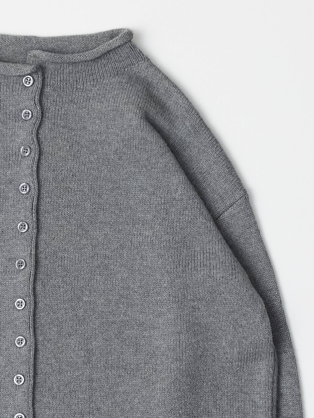 Marlo Cardigan Roll Hem Button-Down Cardigan