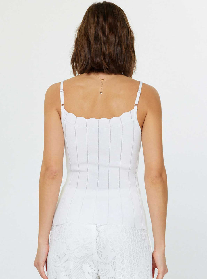 Reef Scalloped Sweater Tank