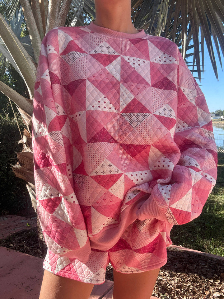 Quilted Gemma Patchwork Sweatshirt