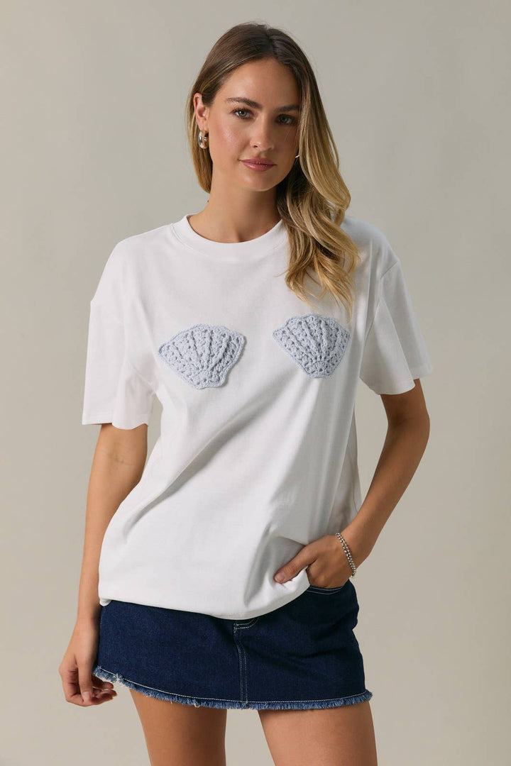 Shell Yeah! Crochet Tee