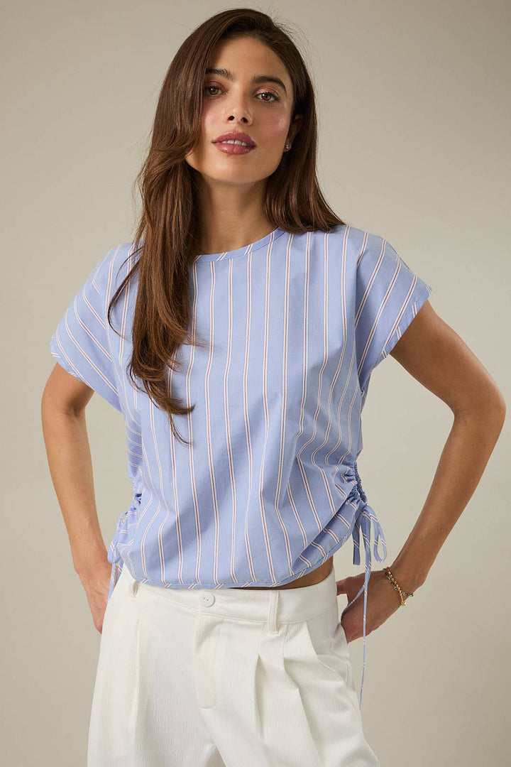 Alice Short Sleeve Boxy Stripe Top