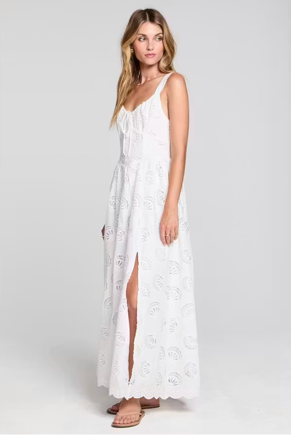 Hadley Midi Dress - Seashell Cutouts