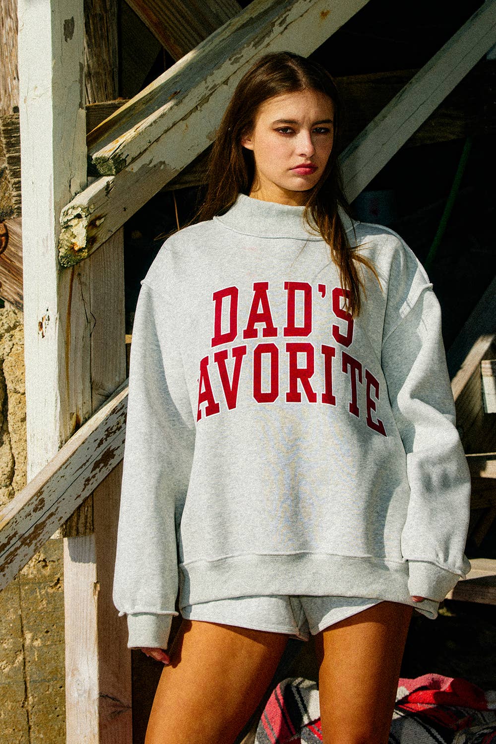 Favorite Reversible Mockneck Sweatshirt
