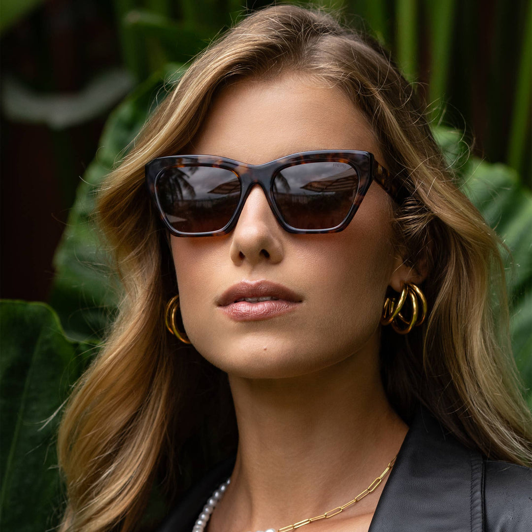 FREYRS Eyewear - Gia Acetate Cat Eye Sunglasses : Tortoise