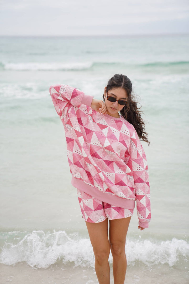 Quilted Gemma Patchwork Sweatshirt