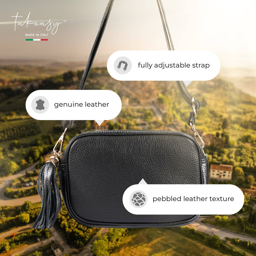 Callie Italian Genuine Calf Leather Crossbody