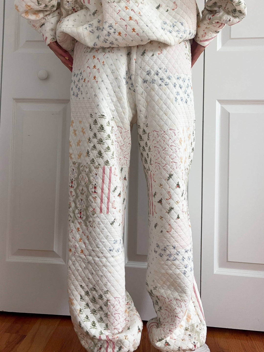 Holiday Quilted Joggers