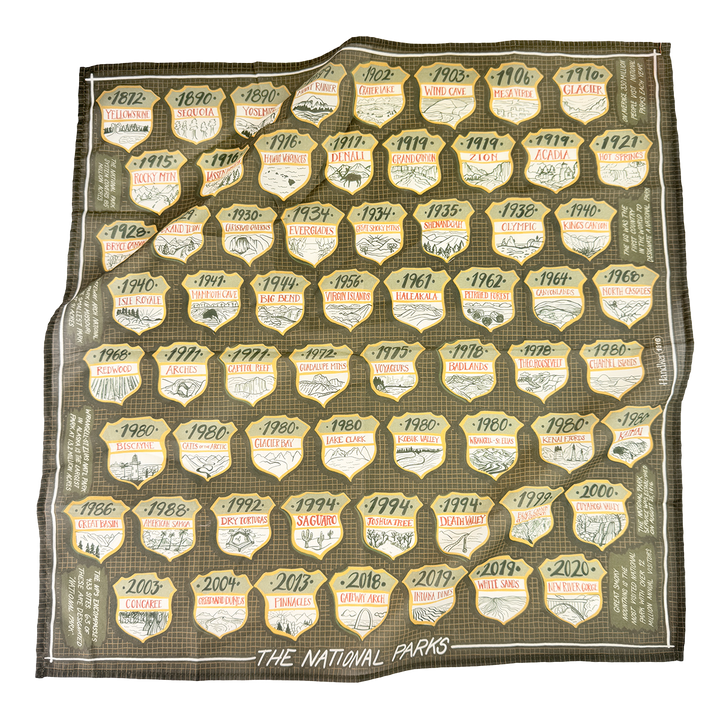 National Parks Bandana 22"
