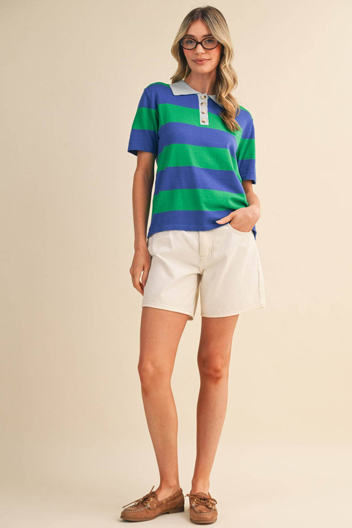 Rachel Knit Polo Short Sleeve