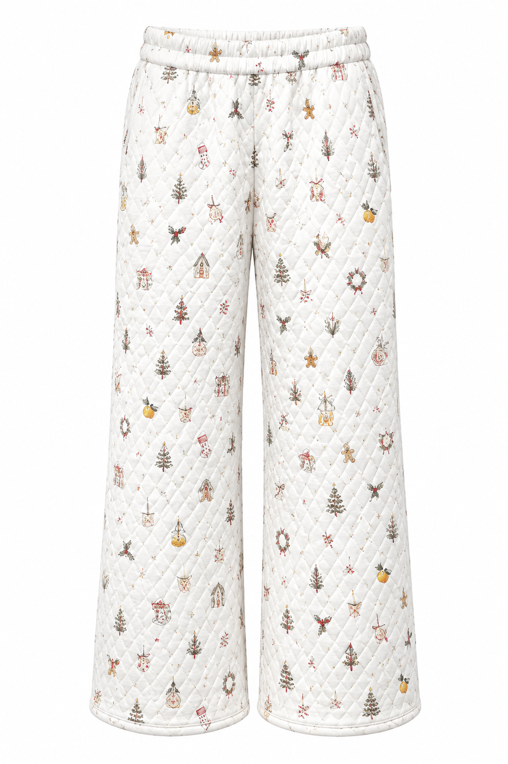 A Cottage Christmas Quilted Straight Leg Sweatpants