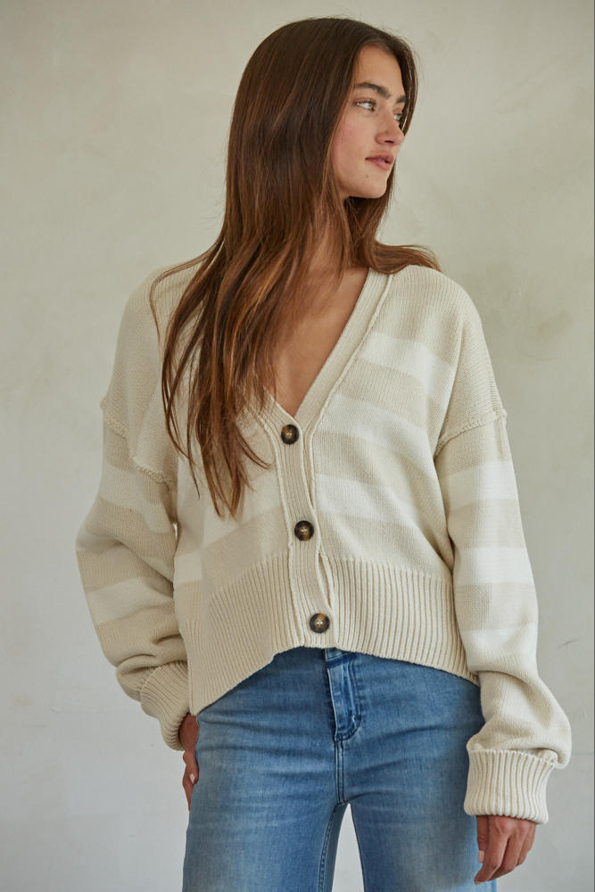 Irena Striped Cardigan