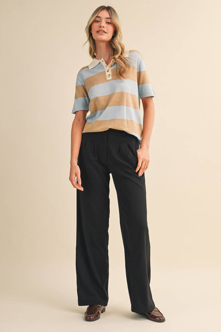 Rachel Knit Polo Short Sleeve