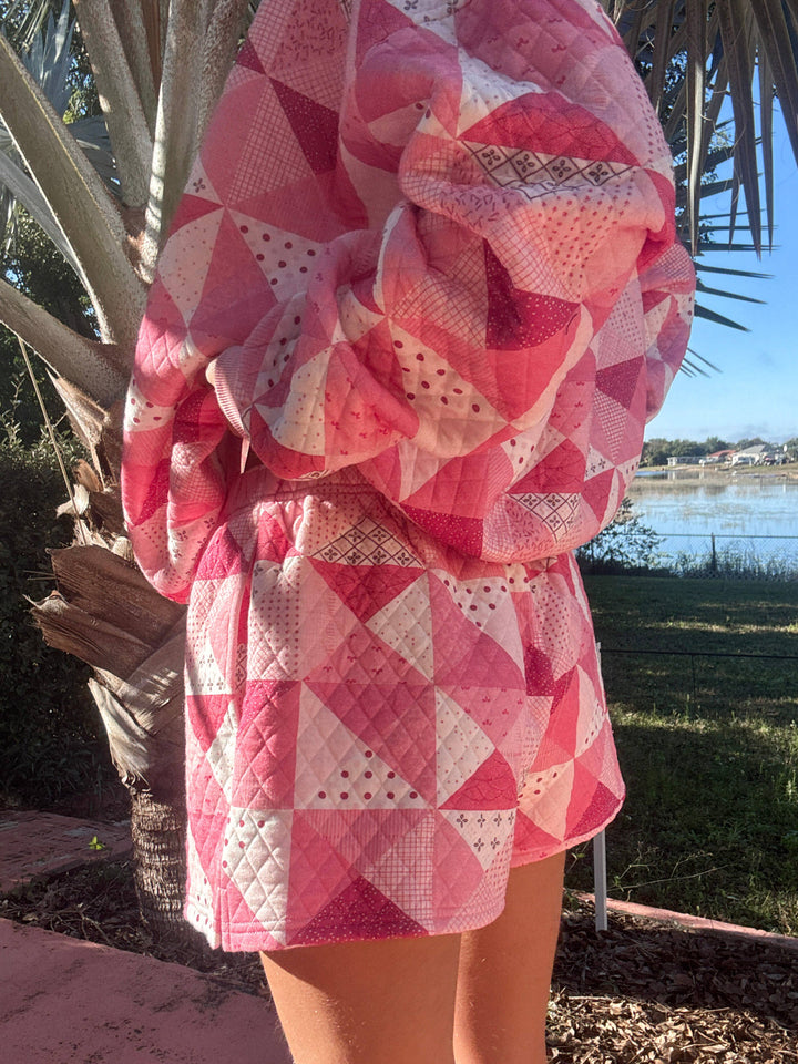 Quilted Gemma Patchwork Shorts