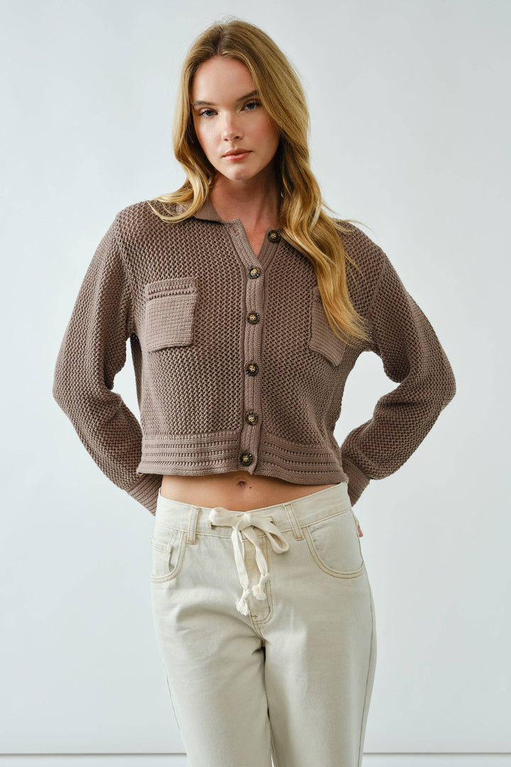 Amber Open Knit Cardigan