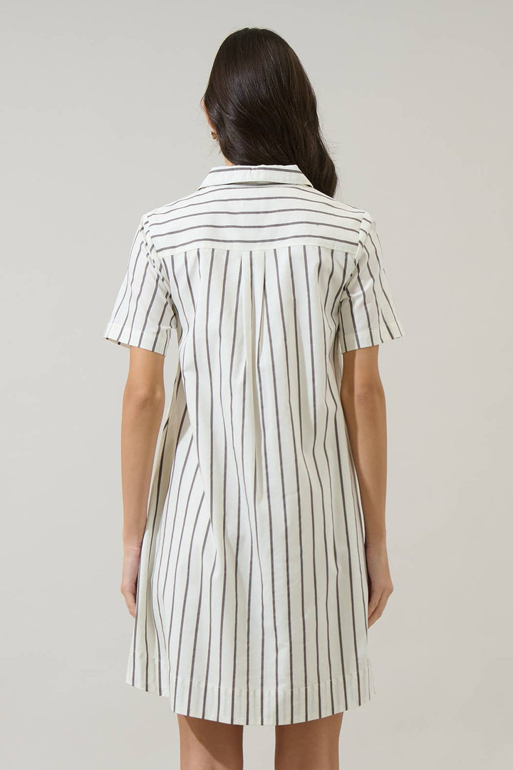 Kamara Striped Collared Dress