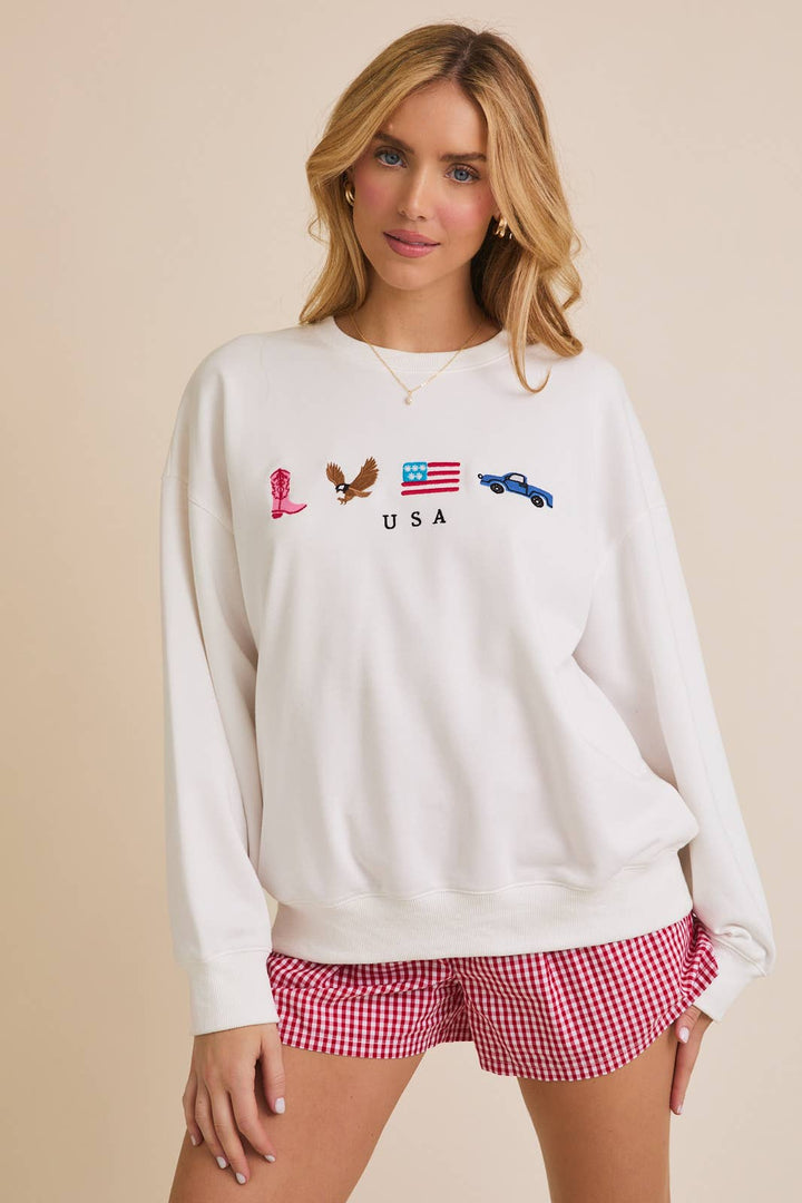 'Merica Oversize Sweatshirt