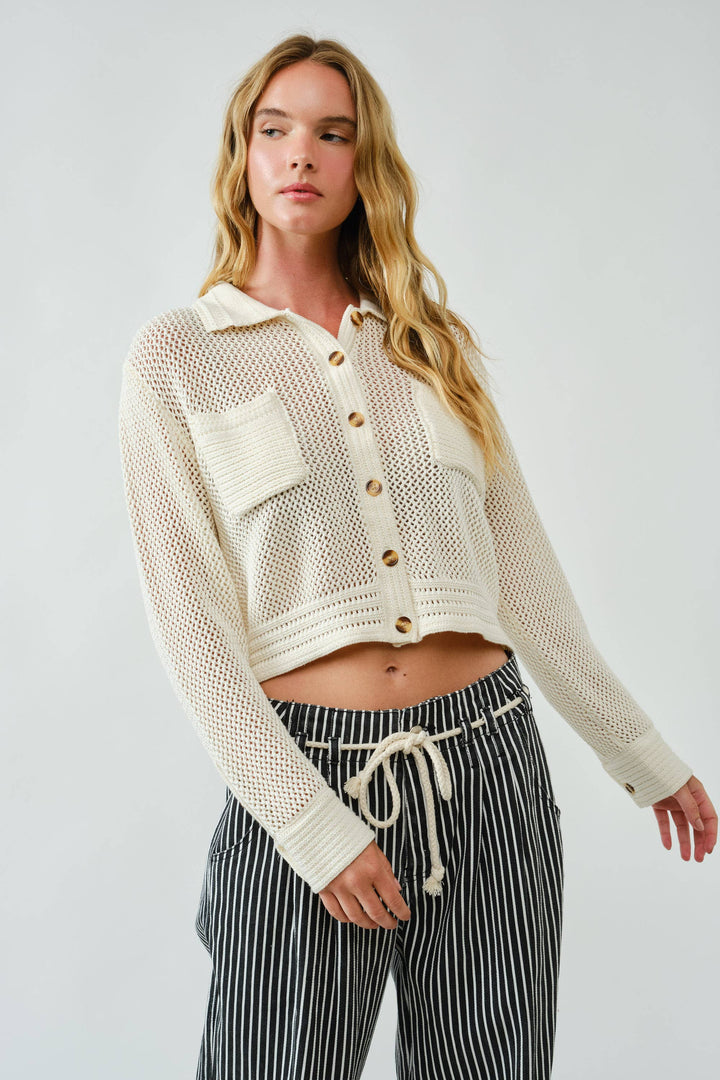 Amber Open Knit Cardigan