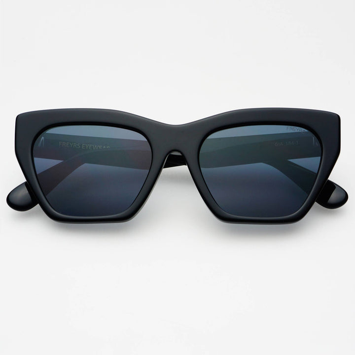 FREYRS Eyewear - Gia Acetate Cat Eye Sunglasses : Black