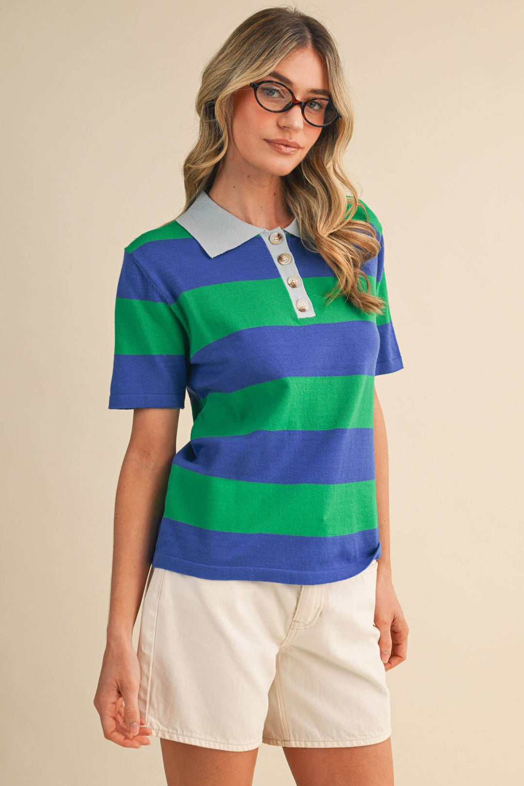 Rachel Knit Polo Short Sleeve