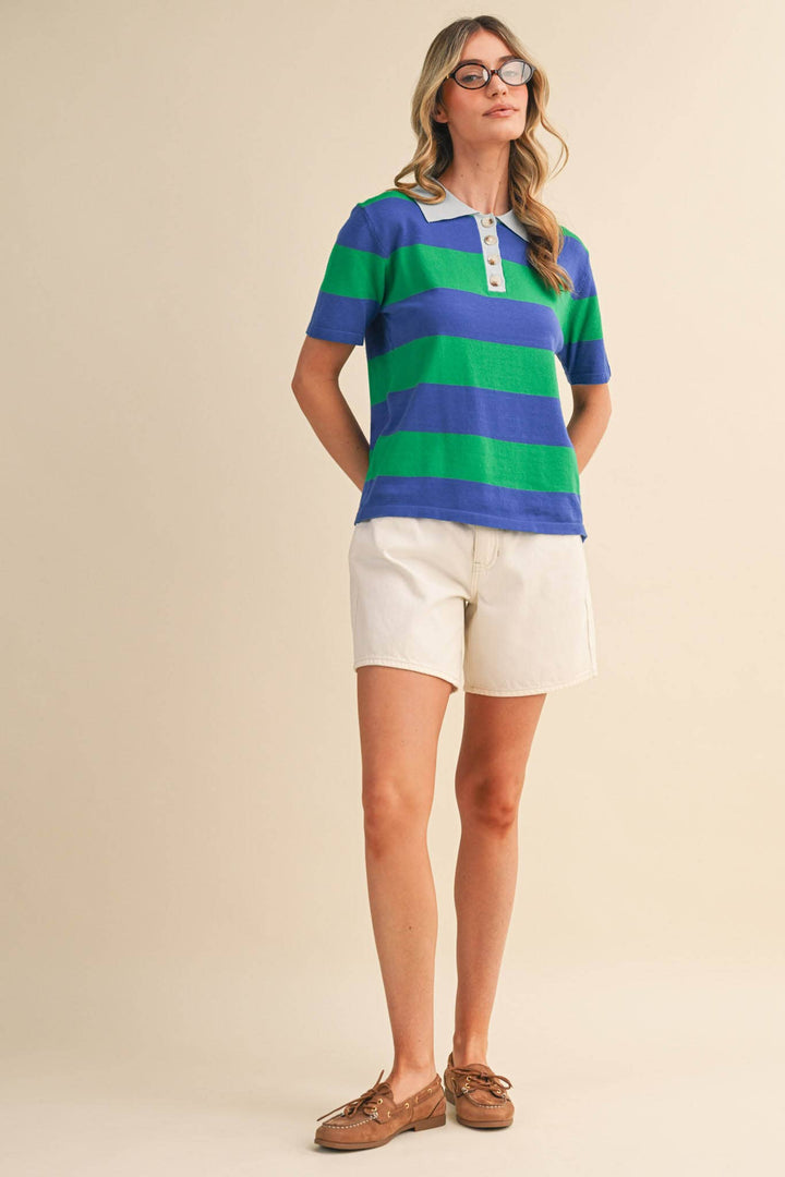Rachel Knit Polo Short Sleeve
