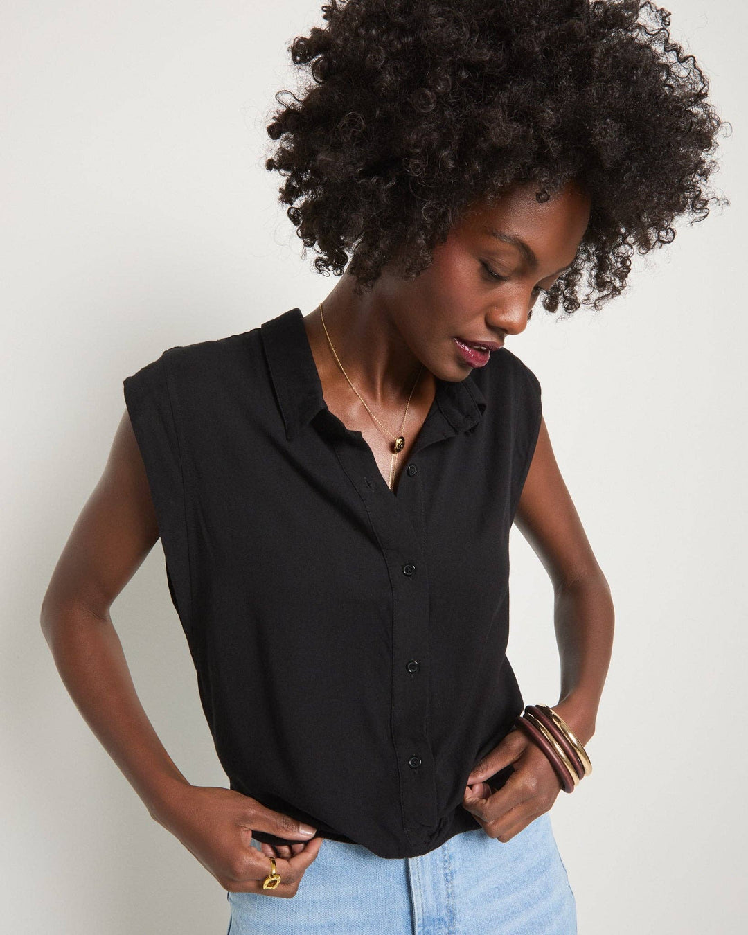 Sunrise Top - Washed Black