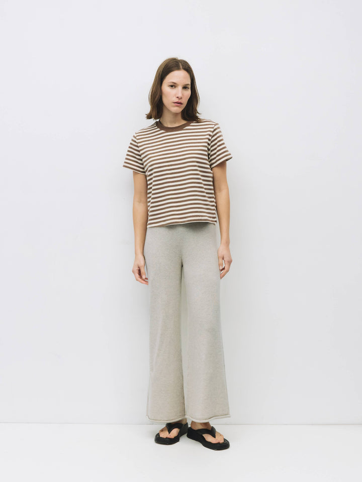 Cooper Tee  - Brown Stripe