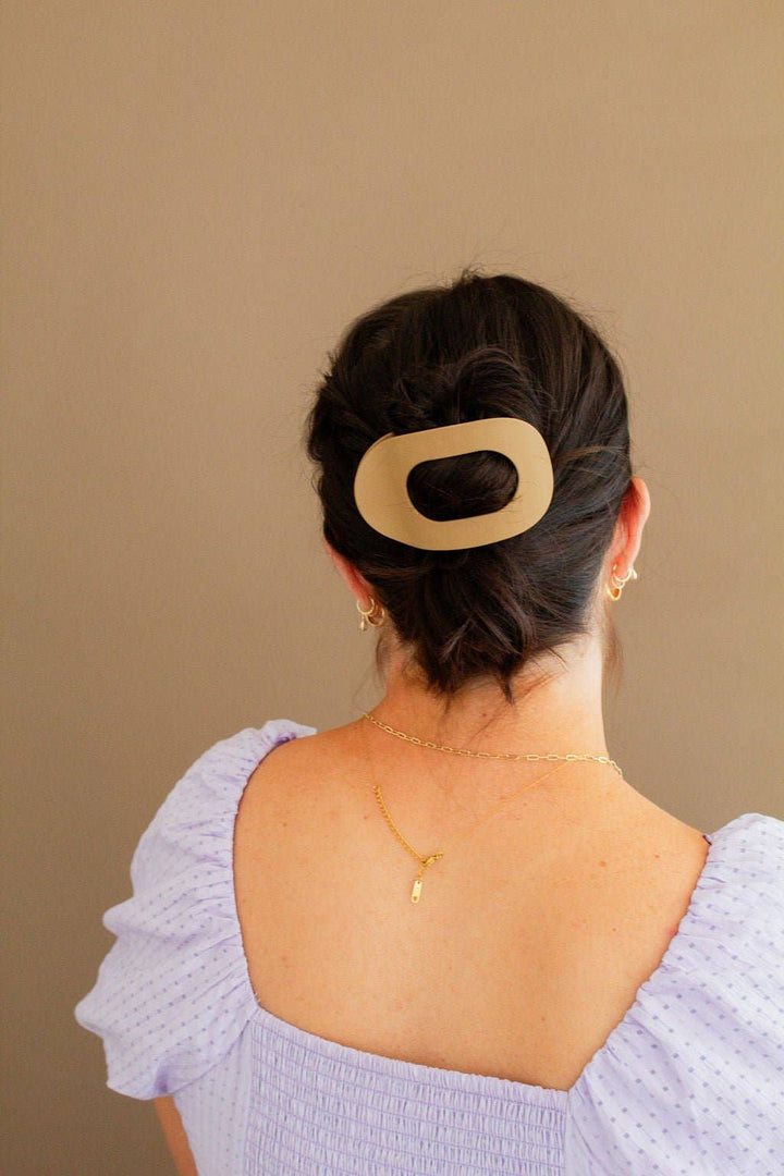 Oval Flat Large Clip