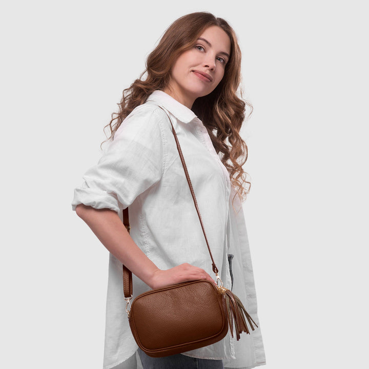 Callie Italian Genuine Calf Leather Crossbody