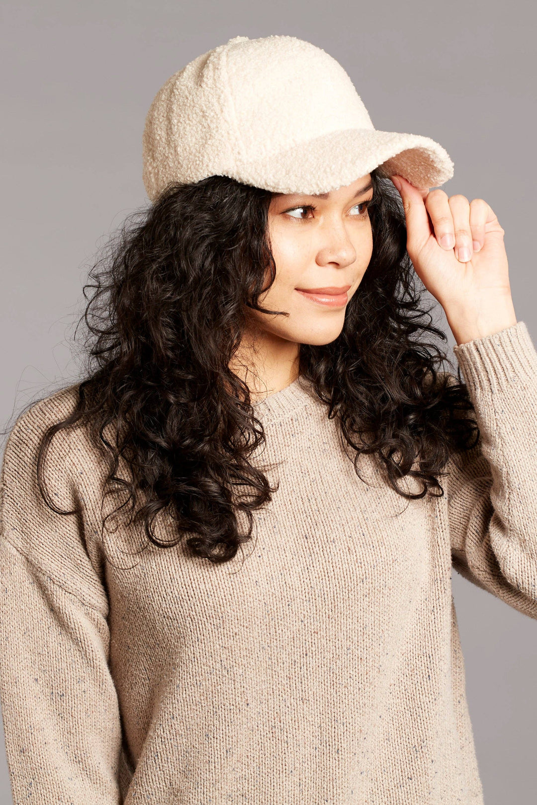 Fleece Ball Cap - Off White