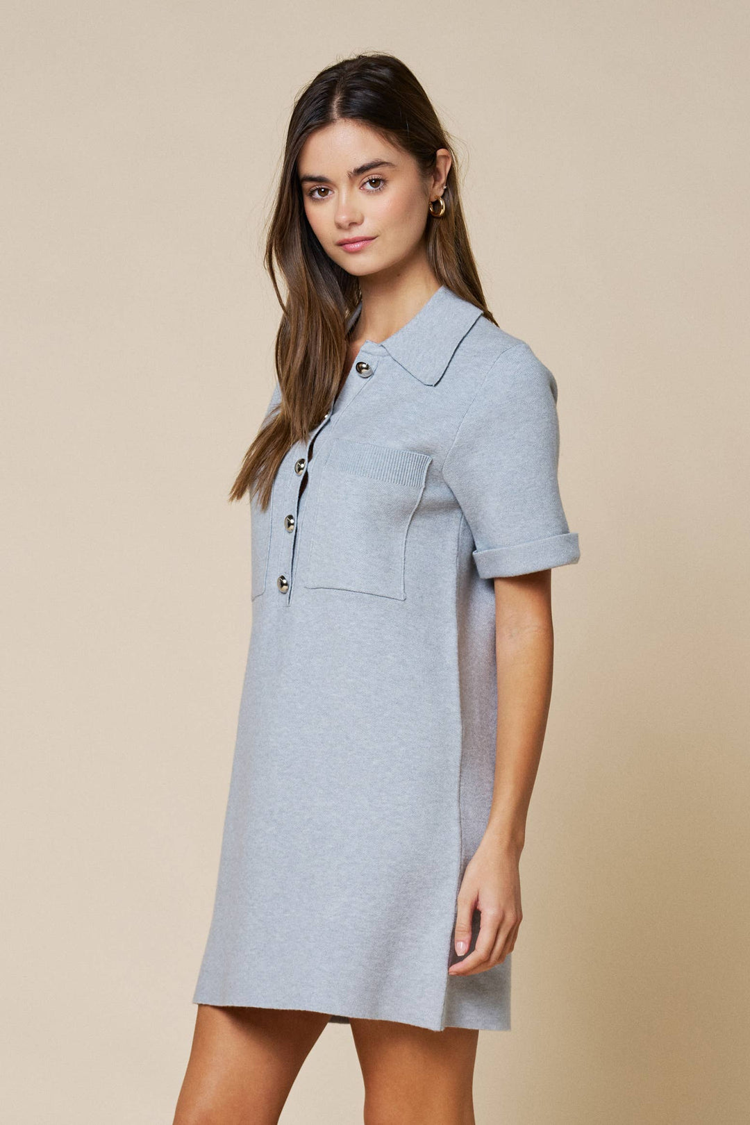 Audrey Short Sleeve Sweater Dress