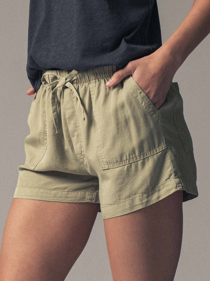 Randi Tencel Patch Pocket Shorts