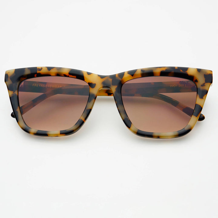 FREYRS Eyewear - Lucy Acetate Womens Cat Eye Sunglasses: Milky Tortoise
