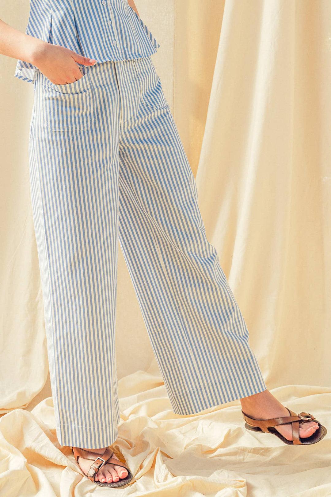 Alfresco Stripe Cropped Pant