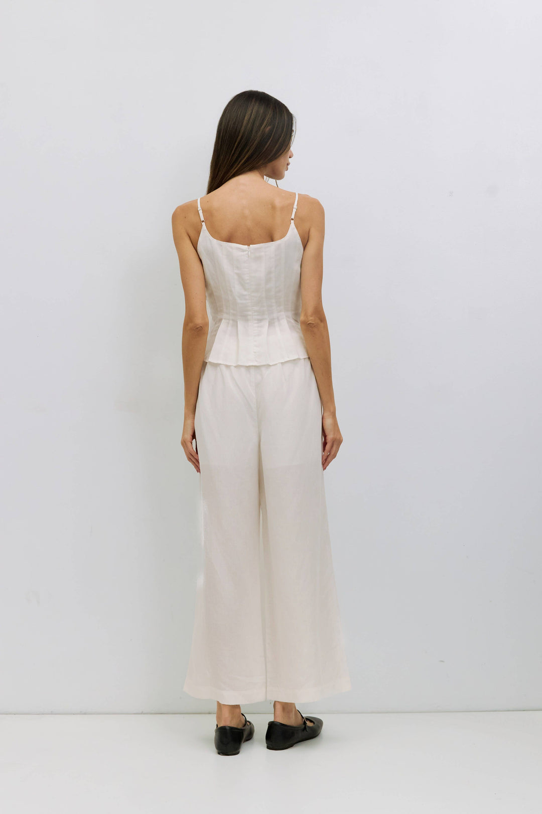 Jocelyn Pleated Linen Tank