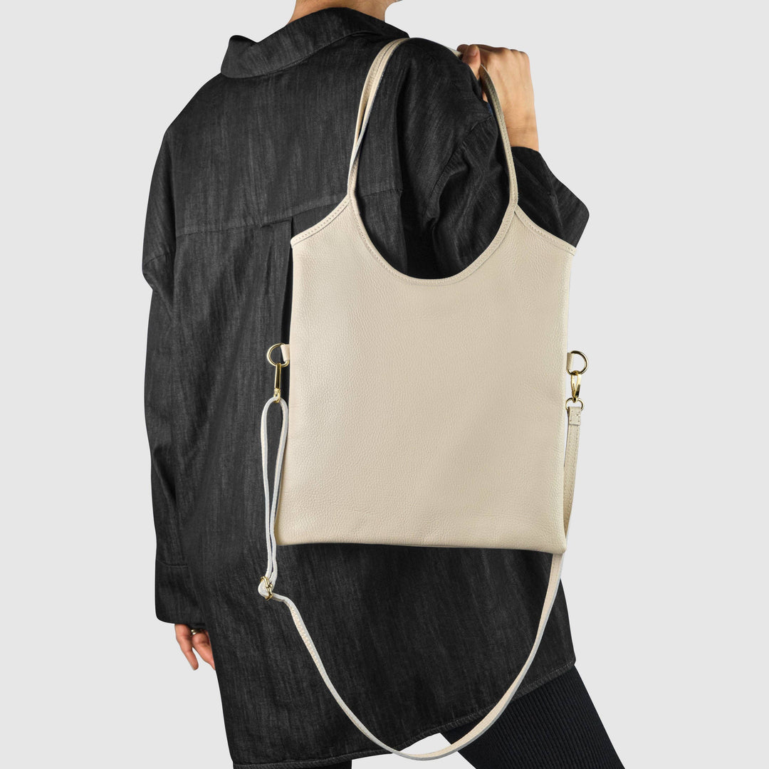 Poppy Italian Genuine Calf Leather Tote