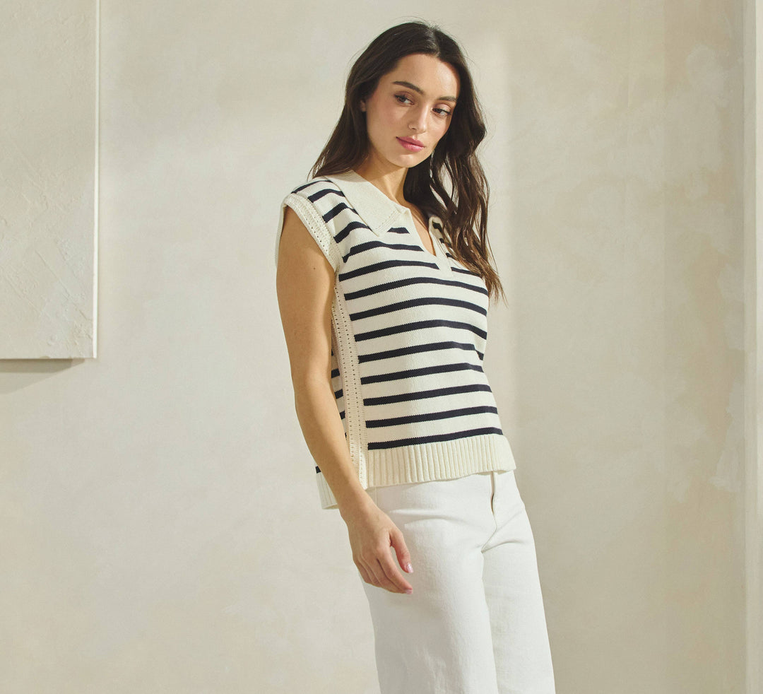 Tabi Collared Sweater Vest