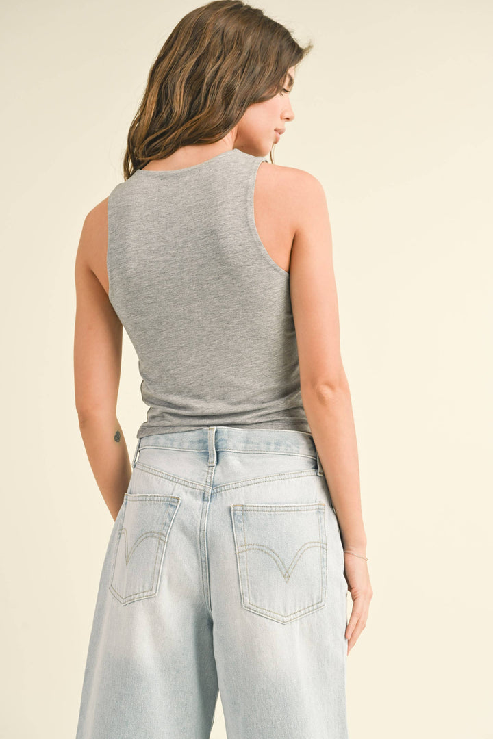 Rayna Tank Top - Light Gray