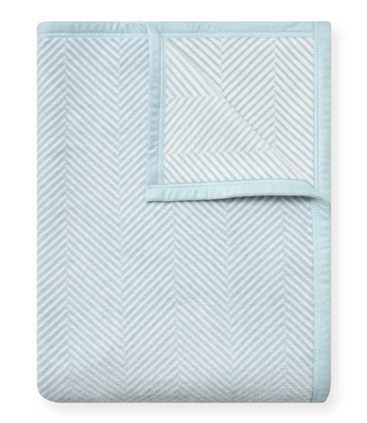 ChappyWrap - Harborview Herringbone Sky Blanket