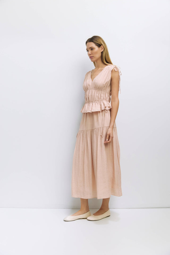 Cleo Top | Gathered Sleeveless Blouse
