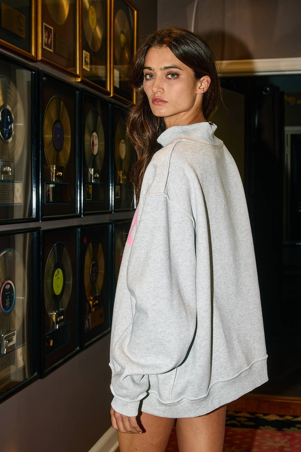 Pilates & Yoga Reversible Mockneck Sweatshirt - Pink